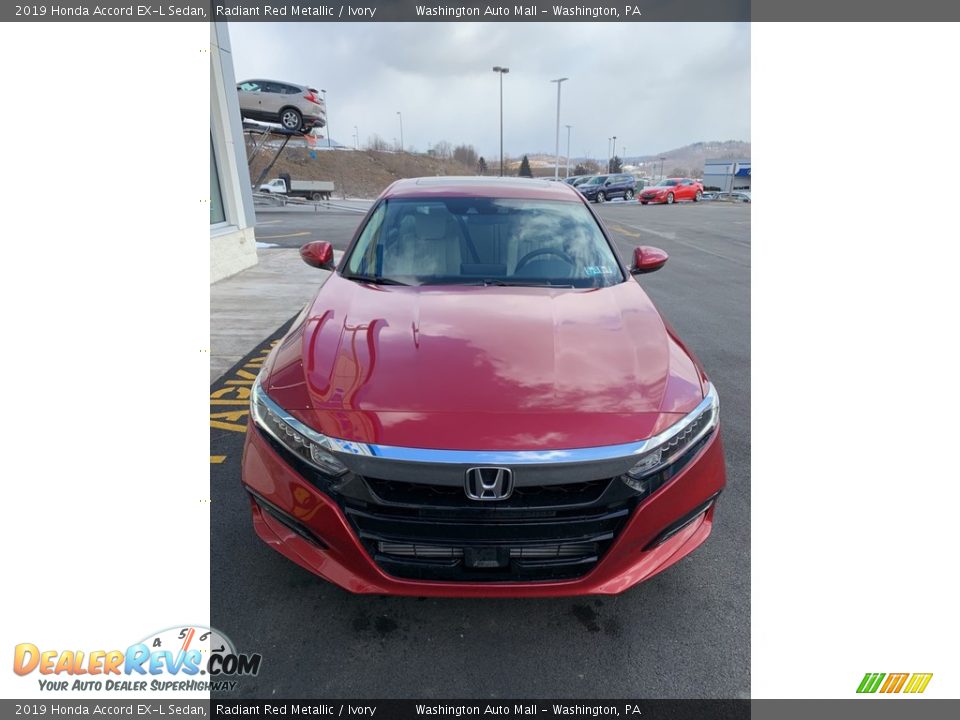 2019 Honda Accord EX-L Sedan Radiant Red Metallic / Ivory Photo #3