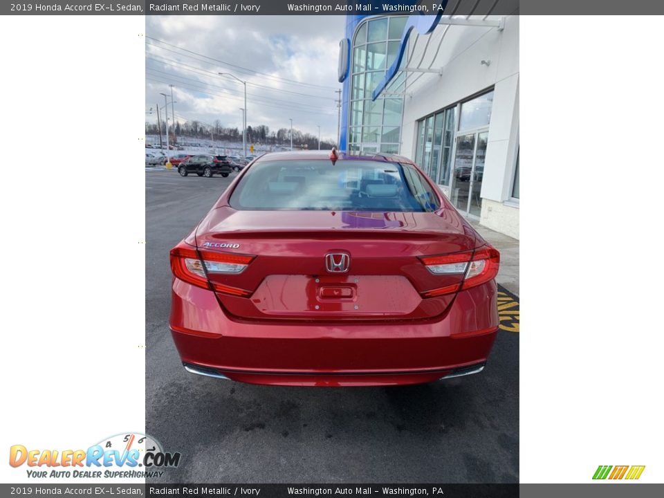 2019 Honda Accord EX-L Sedan Radiant Red Metallic / Ivory Photo #6