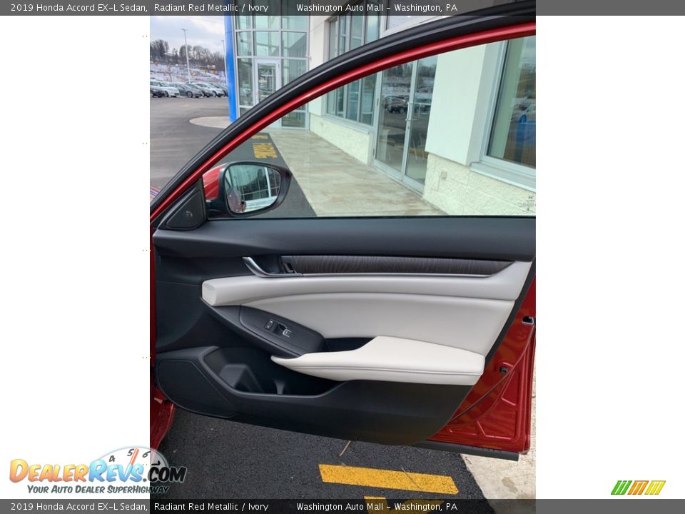 2019 Honda Accord EX-L Sedan Radiant Red Metallic / Ivory Photo #27