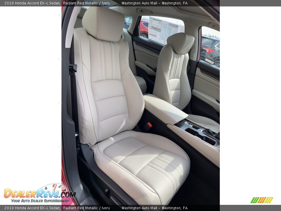 2019 Honda Accord EX-L Sedan Radiant Red Metallic / Ivory Photo #28