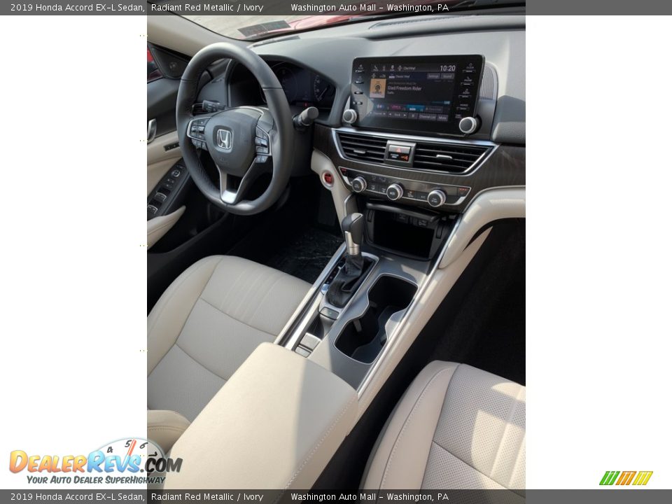 2019 Honda Accord EX-L Sedan Radiant Red Metallic / Ivory Photo #29