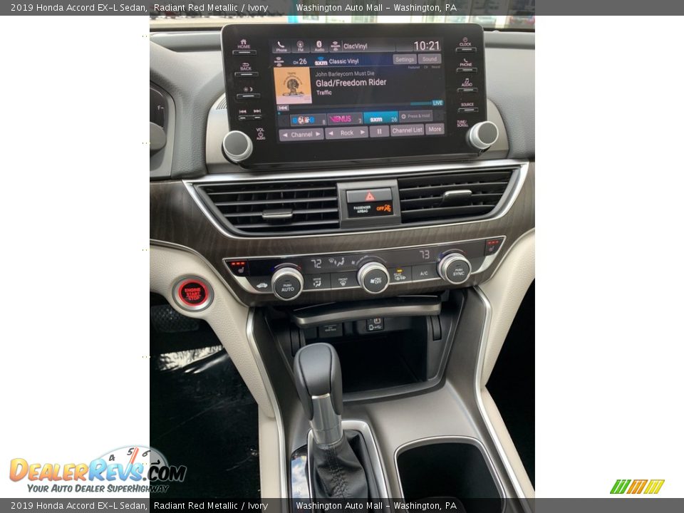 2019 Honda Accord EX-L Sedan Radiant Red Metallic / Ivory Photo #35