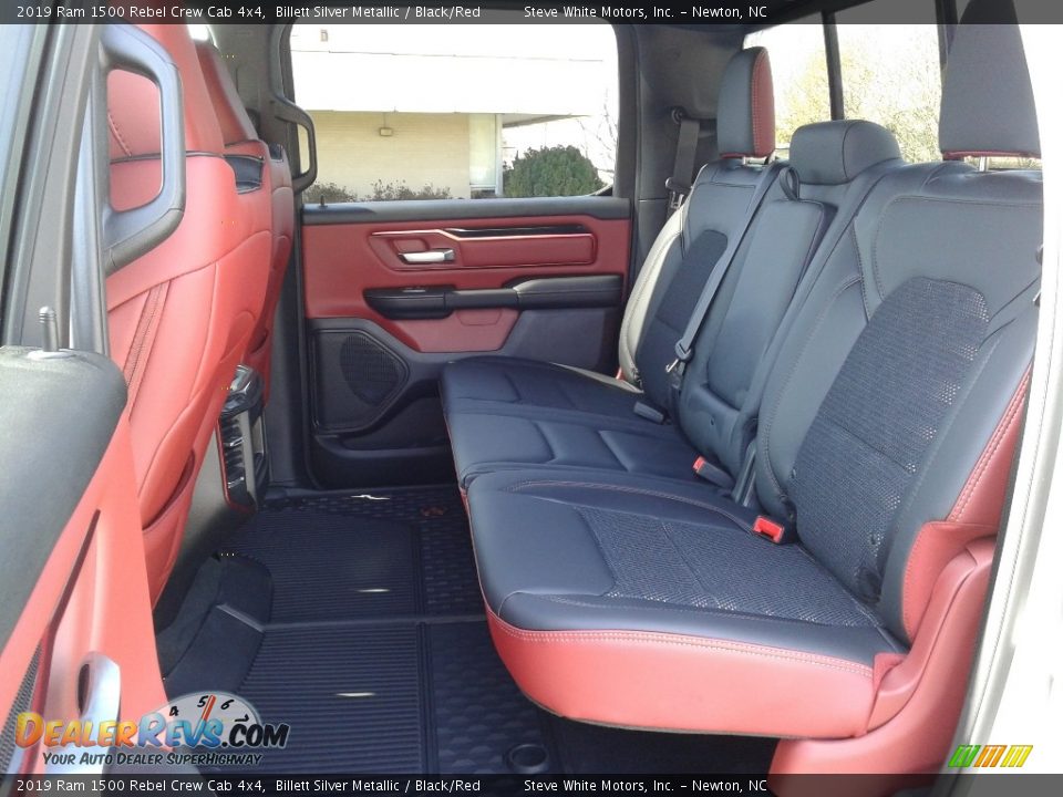 Rear Seat of 2019 Ram 1500 Rebel Crew Cab 4x4 Photo #12