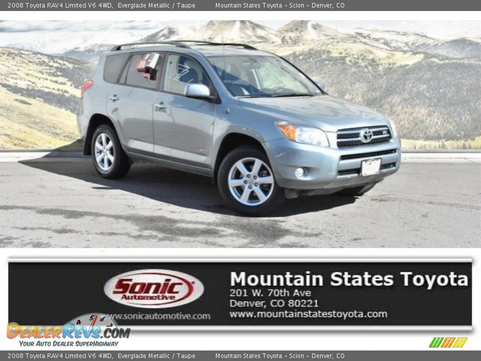 2008 Toyota RAV4 Limited V6 4WD Everglade Metallic / Taupe Photo #1