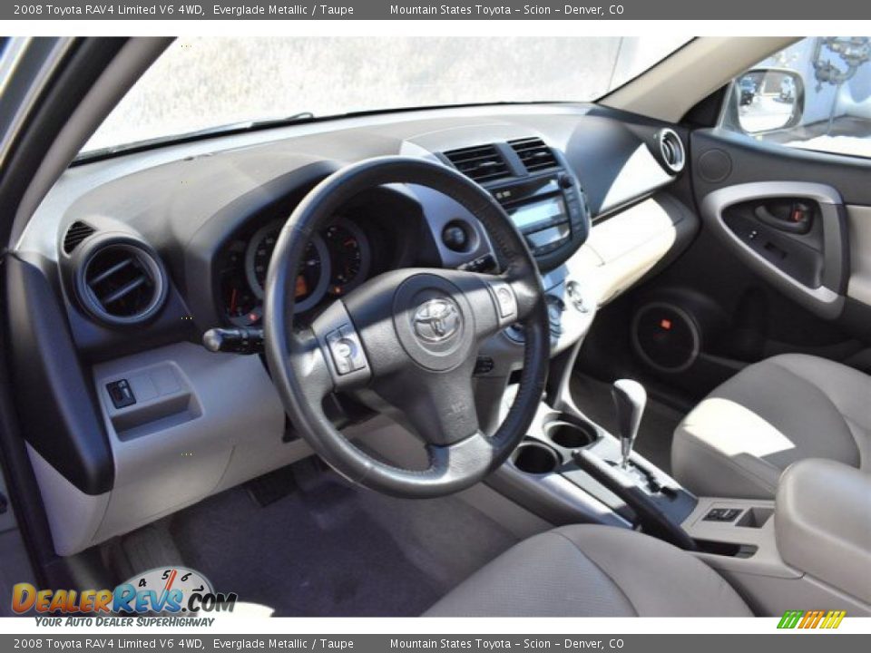 2008 Toyota RAV4 Limited V6 4WD Everglade Metallic / Taupe Photo #9