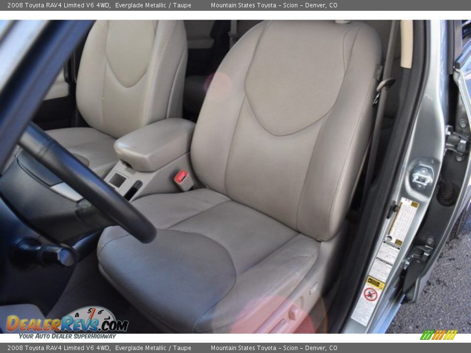 2008 Toyota RAV4 Limited V6 4WD Everglade Metallic / Taupe Photo #12