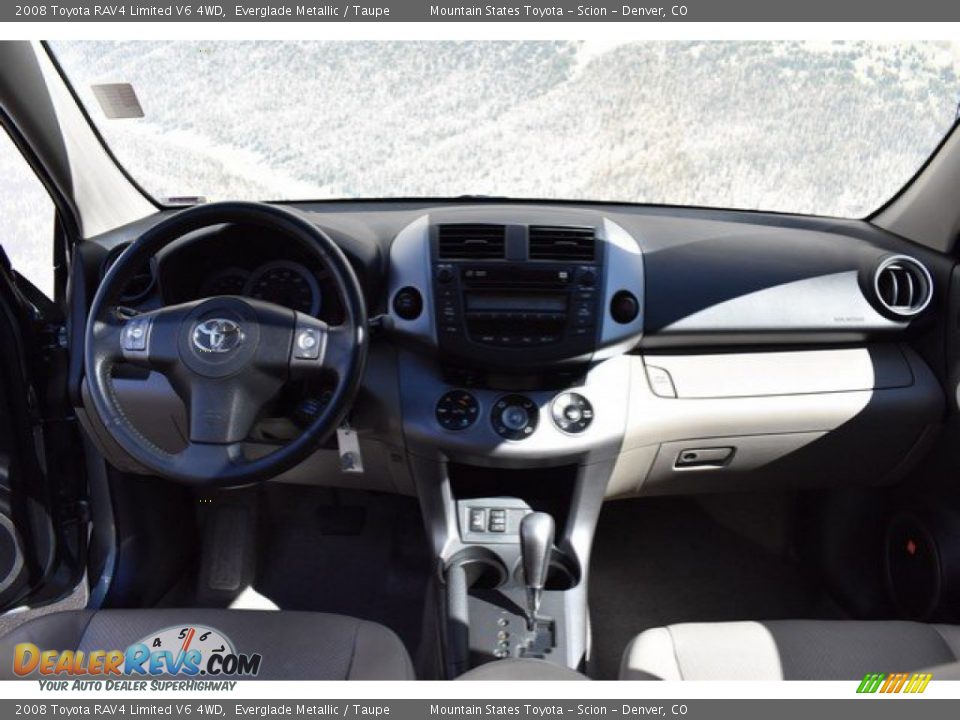 2008 Toyota RAV4 Limited V6 4WD Everglade Metallic / Taupe Photo #13