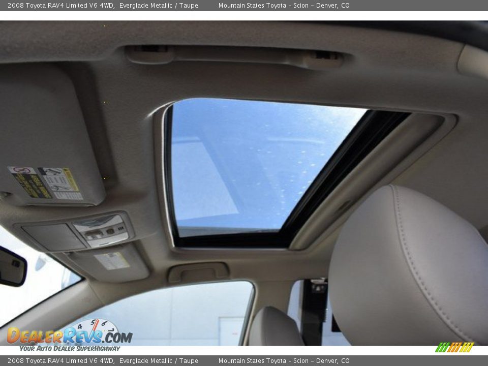 2008 Toyota RAV4 Limited V6 4WD Everglade Metallic / Taupe Photo #14