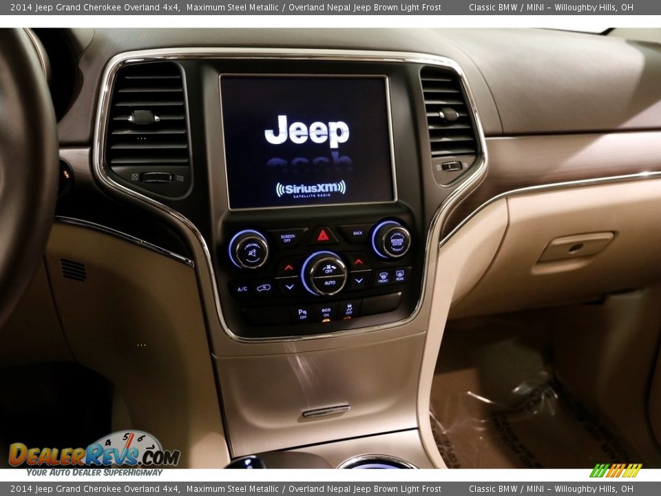 2014 Jeep Grand Cherokee Overland 4x4 Maximum Steel Metallic / Overland Nepal Jeep Brown Light Frost Photo #9