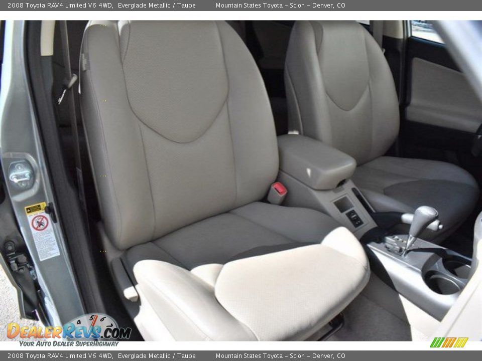 2008 Toyota RAV4 Limited V6 4WD Everglade Metallic / Taupe Photo #19