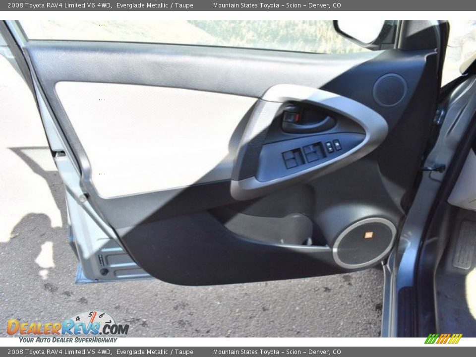 2008 Toyota RAV4 Limited V6 4WD Everglade Metallic / Taupe Photo #25