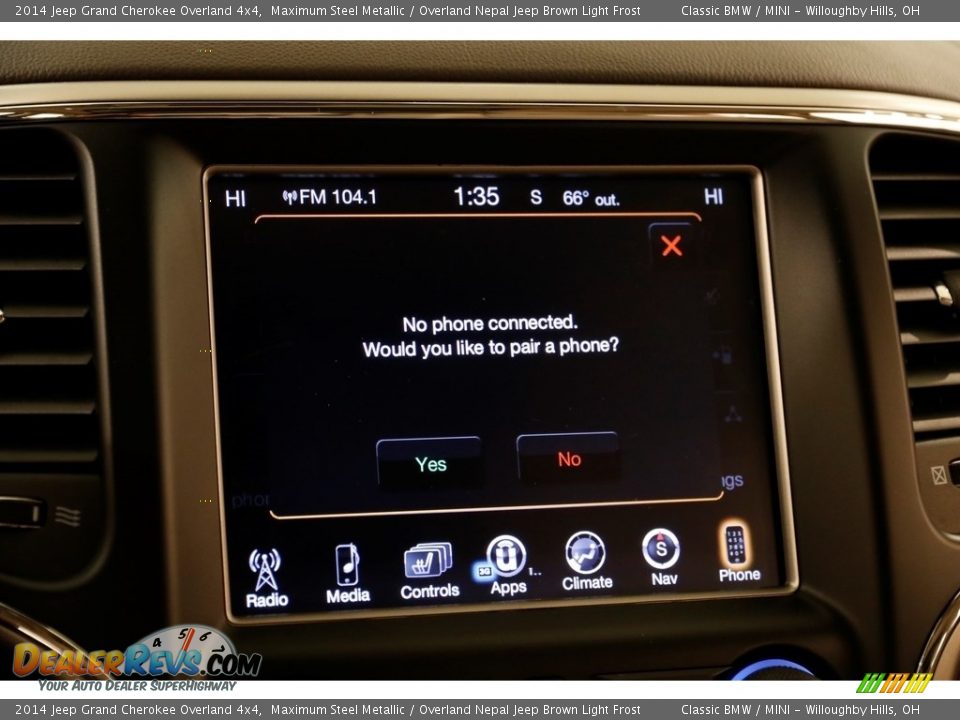 2014 Jeep Grand Cherokee Overland 4x4 Maximum Steel Metallic / Overland Nepal Jeep Brown Light Frost Photo #16