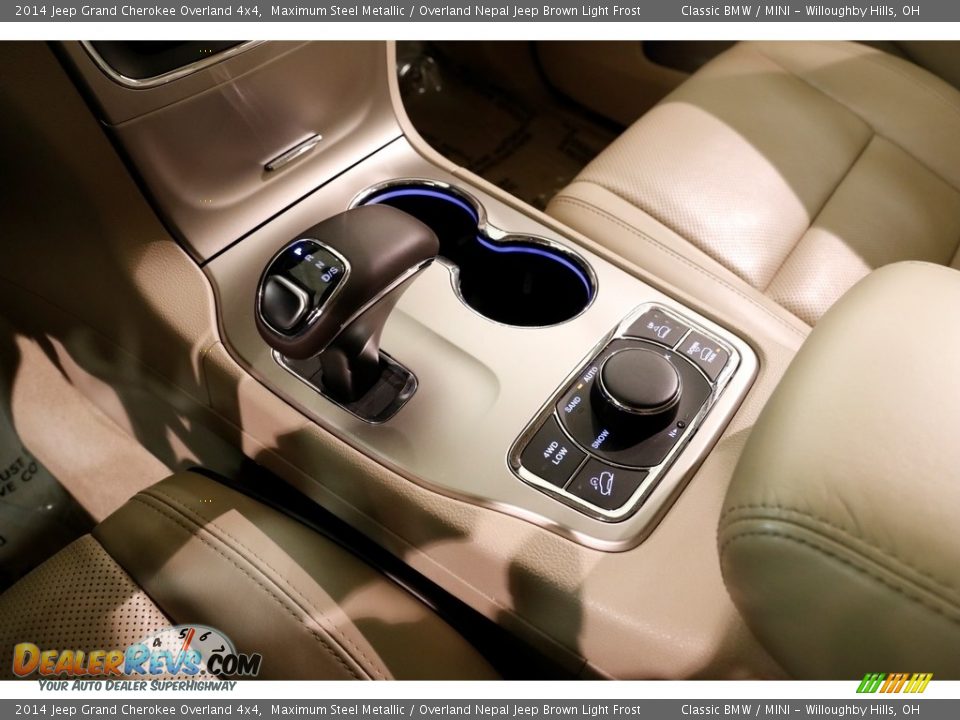 2014 Jeep Grand Cherokee Overland 4x4 Maximum Steel Metallic / Overland Nepal Jeep Brown Light Frost Photo #17