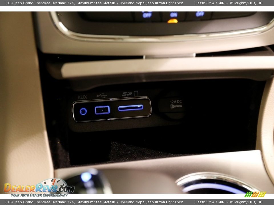 2014 Jeep Grand Cherokee Overland 4x4 Maximum Steel Metallic / Overland Nepal Jeep Brown Light Frost Photo #19