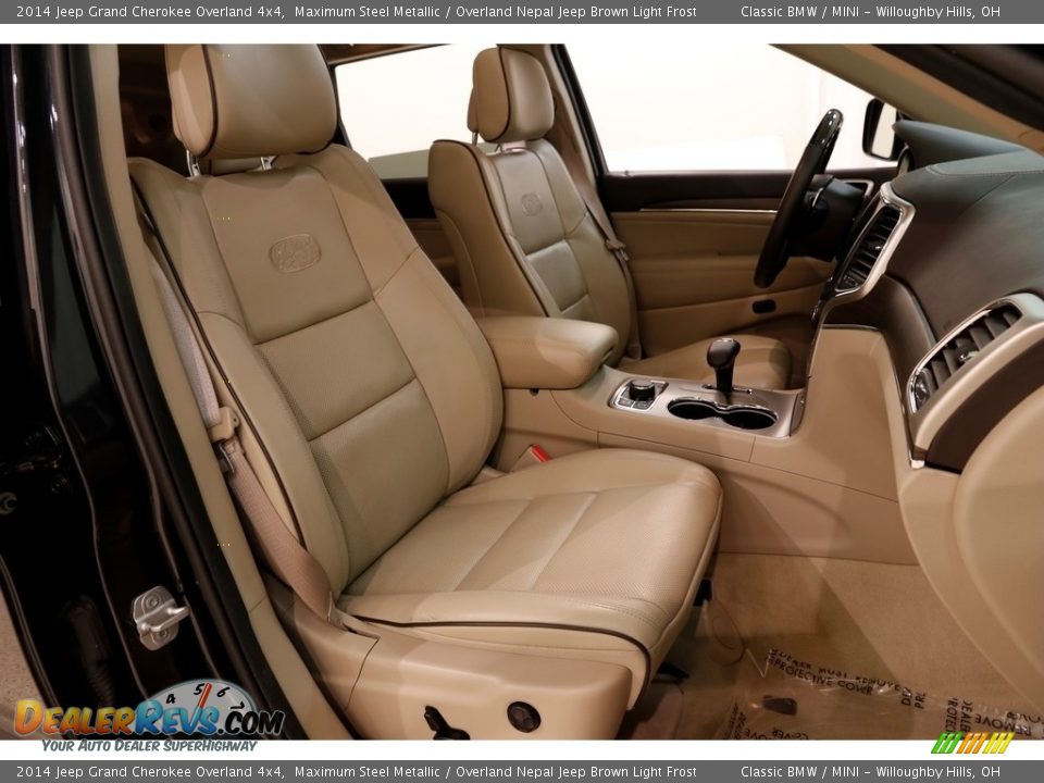 2014 Jeep Grand Cherokee Overland 4x4 Maximum Steel Metallic / Overland Nepal Jeep Brown Light Frost Photo #20