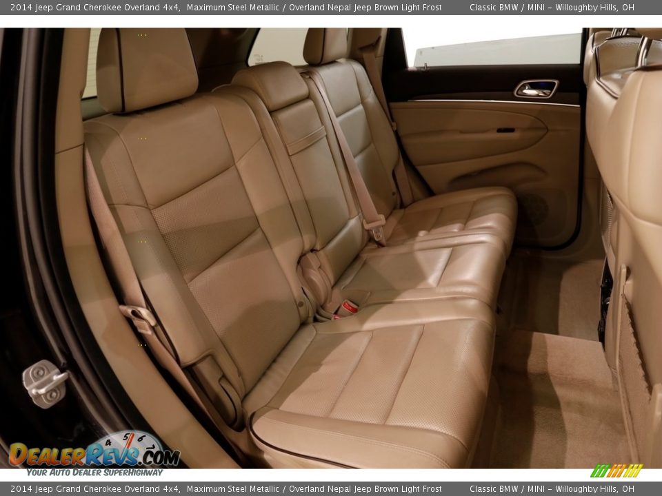 2014 Jeep Grand Cherokee Overland 4x4 Maximum Steel Metallic / Overland Nepal Jeep Brown Light Frost Photo #21