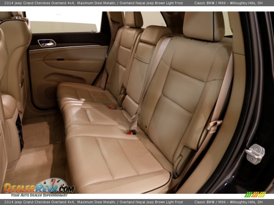 2014 Jeep Grand Cherokee Overland 4x4 Maximum Steel Metallic / Overland Nepal Jeep Brown Light Frost Photo #22