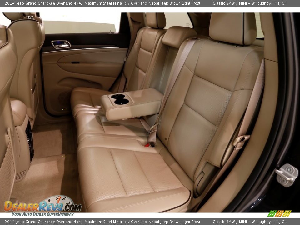 2014 Jeep Grand Cherokee Overland 4x4 Maximum Steel Metallic / Overland Nepal Jeep Brown Light Frost Photo #23