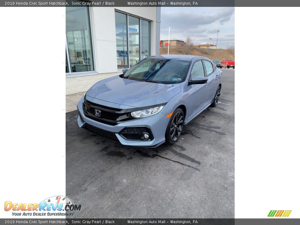 2019 Honda Civic Sport Hatchback Sonic Gray Pearl / Black Photo #2