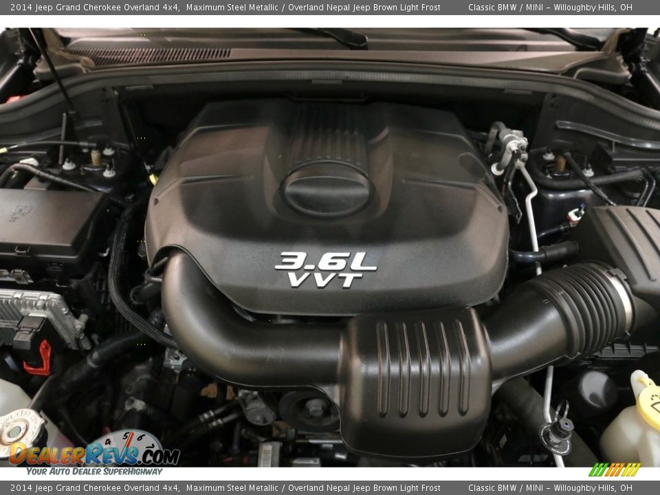 2014 Jeep Grand Cherokee Overland 4x4 Maximum Steel Metallic / Overland Nepal Jeep Brown Light Frost Photo #25