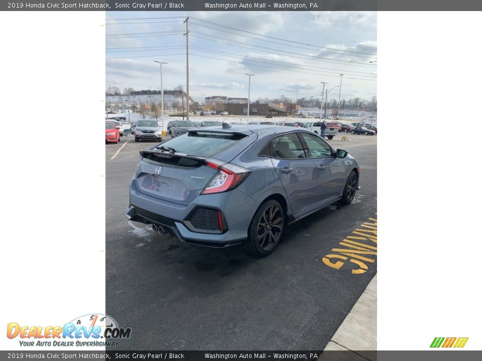 2019 Honda Civic Sport Hatchback Sonic Gray Pearl / Black Photo #5