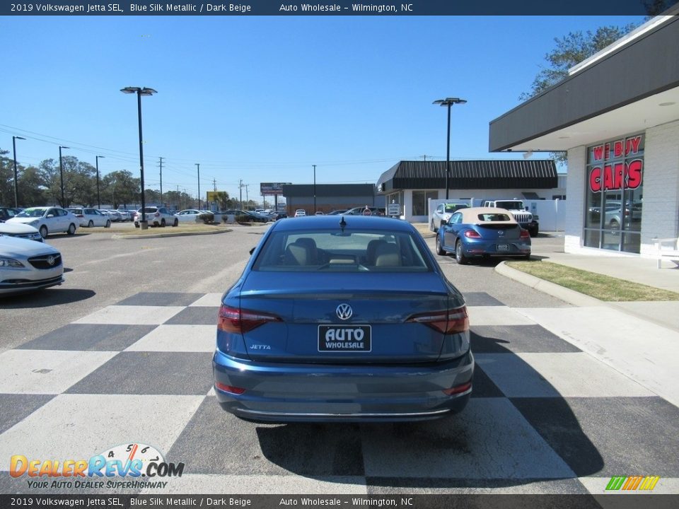 2019 Volkswagen Jetta SEL Blue Silk Metallic / Dark Beige Photo #4