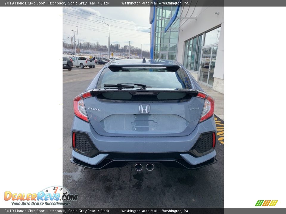 2019 Honda Civic Sport Hatchback Sonic Gray Pearl / Black Photo #6