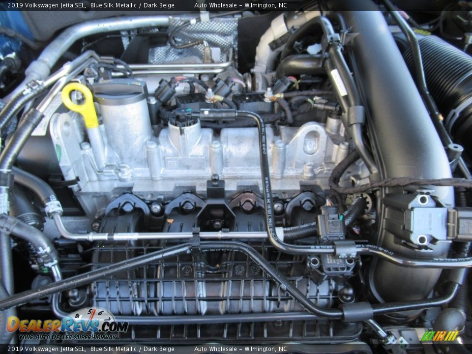 2019 Volkswagen Jetta SEL Blue Silk Metallic / Dark Beige Photo #6