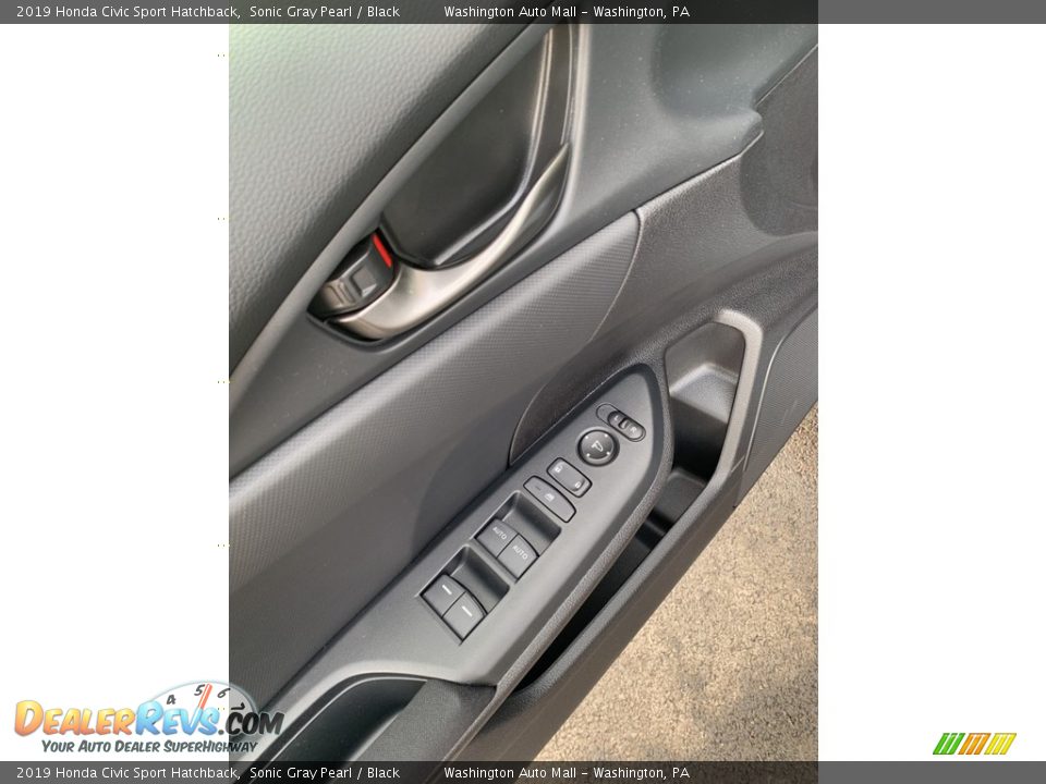 2019 Honda Civic Sport Hatchback Sonic Gray Pearl / Black Photo #9