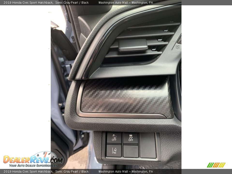 2019 Honda Civic Sport Hatchback Sonic Gray Pearl / Black Photo #10