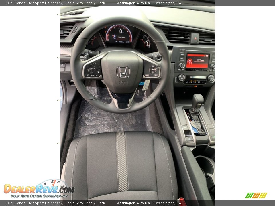 2019 Honda Civic Sport Hatchback Sonic Gray Pearl / Black Photo #11