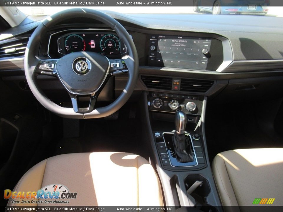 2019 Volkswagen Jetta SEL Blue Silk Metallic / Dark Beige Photo #15