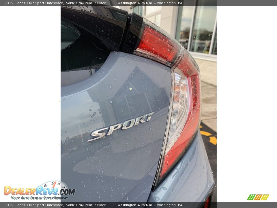 2019 Honda Civic Sport Hatchback Sonic Gray Pearl / Black Photo #22