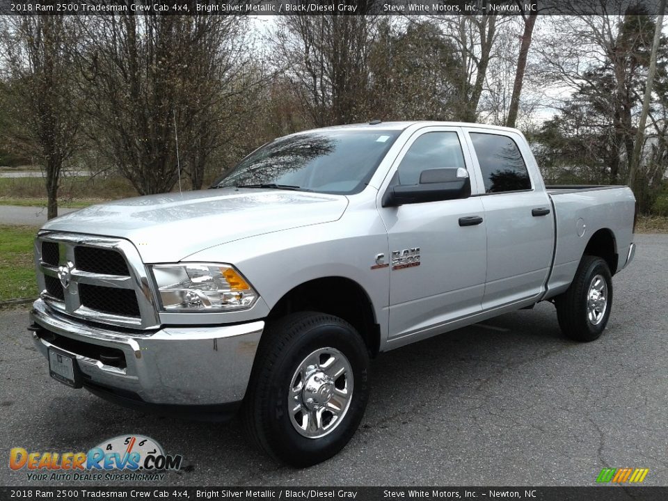 2018 Ram 2500 Tradesman Crew Cab 4x4 Bright Silver Metallic / Black/Diesel Gray Photo #2