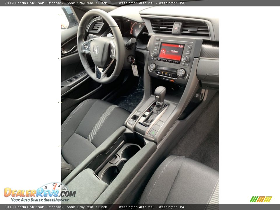 2019 Honda Civic Sport Hatchback Sonic Gray Pearl / Black Photo #28