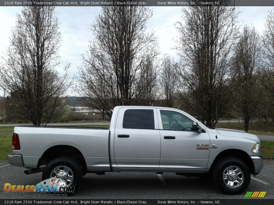 2018 Ram 2500 Tradesman Crew Cab 4x4 Bright Silver Metallic / Black/Diesel Gray Photo #5