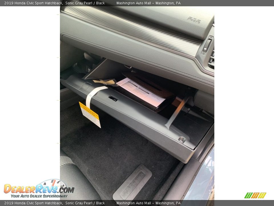 2019 Honda Civic Sport Hatchback Sonic Gray Pearl / Black Photo #29