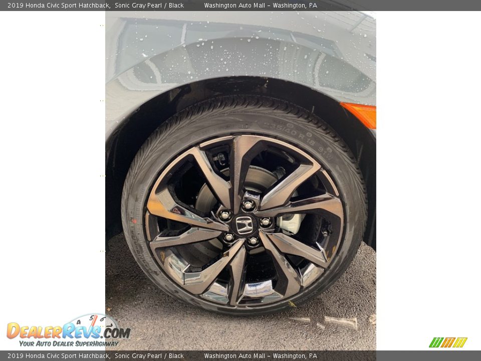 2019 Honda Civic Sport Hatchback Sonic Gray Pearl / Black Photo #30