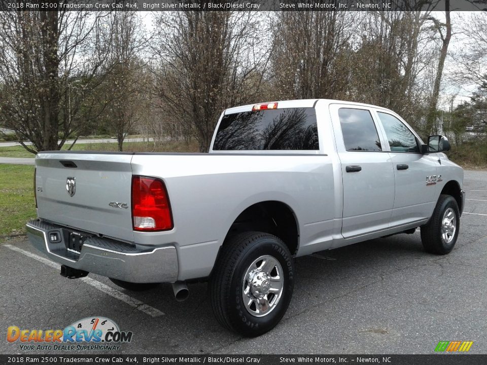 2018 Ram 2500 Tradesman Crew Cab 4x4 Bright Silver Metallic / Black/Diesel Gray Photo #6