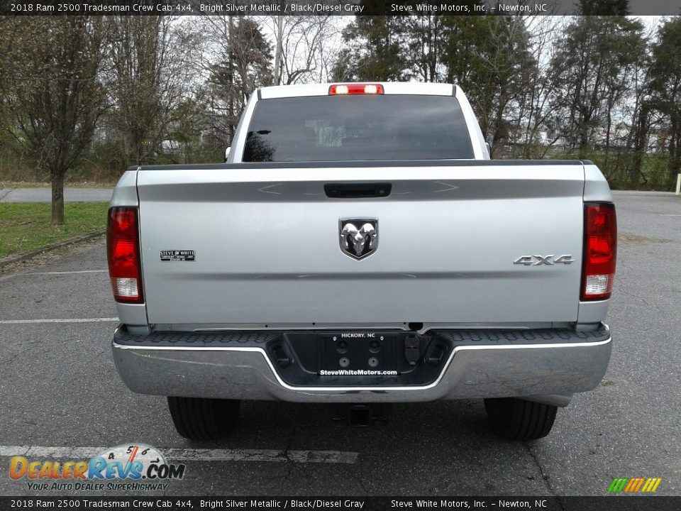 2018 Ram 2500 Tradesman Crew Cab 4x4 Bright Silver Metallic / Black/Diesel Gray Photo #7