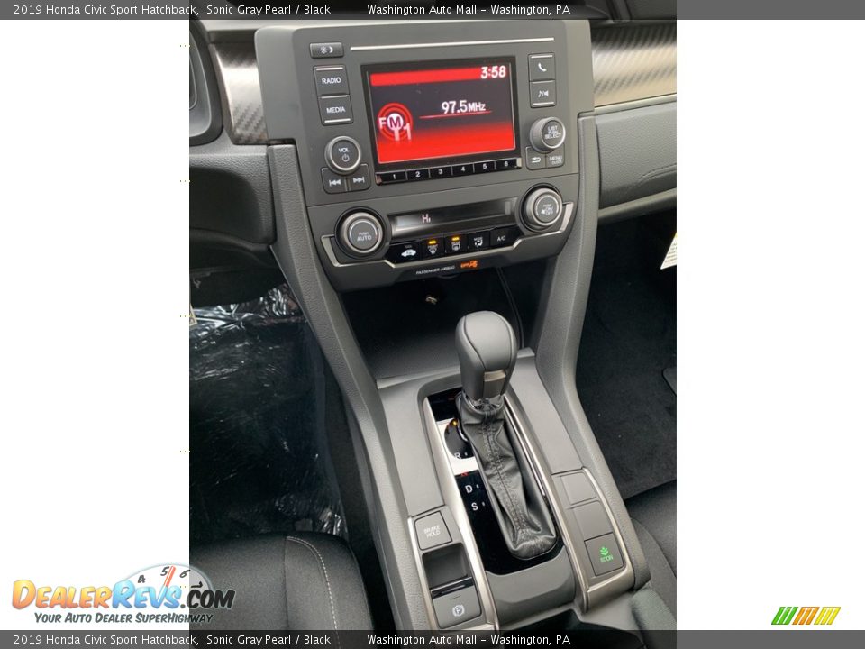 2019 Honda Civic Sport Hatchback Sonic Gray Pearl / Black Photo #32