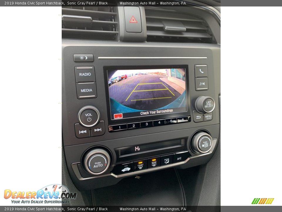 2019 Honda Civic Sport Hatchback Sonic Gray Pearl / Black Photo #33