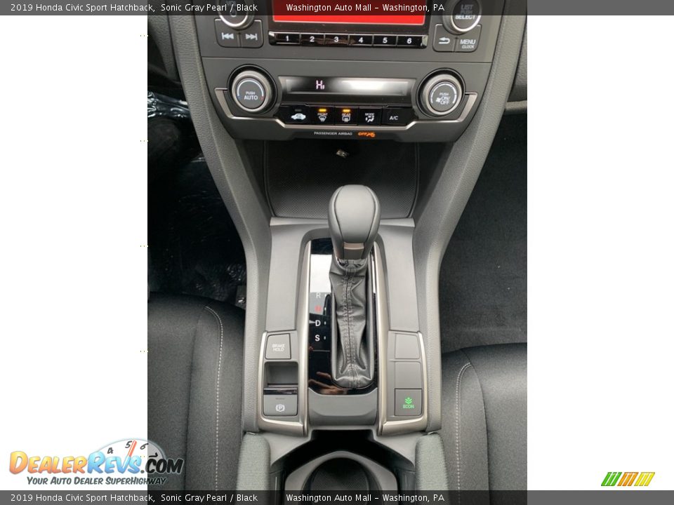 2019 Honda Civic Sport Hatchback Sonic Gray Pearl / Black Photo #34