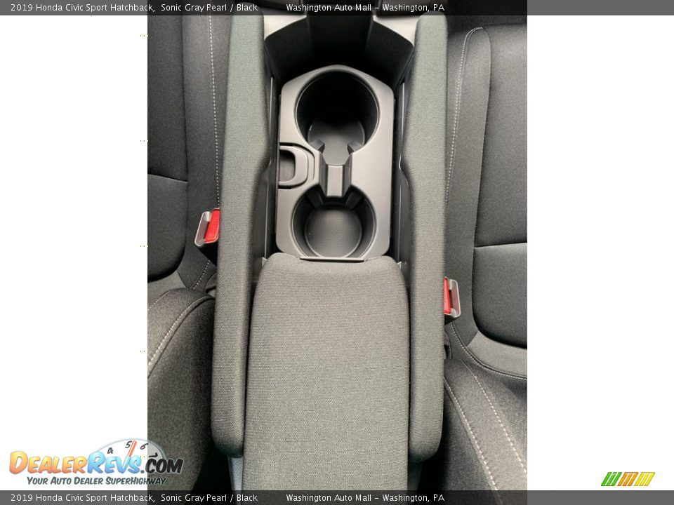 2019 Honda Civic Sport Hatchback Sonic Gray Pearl / Black Photo #35