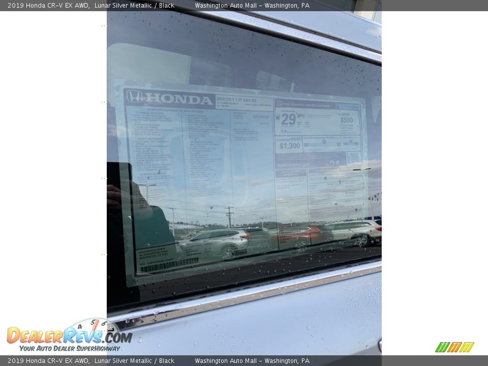 2019 Honda CR-V EX AWD Lunar Silver Metallic / Black Photo #15