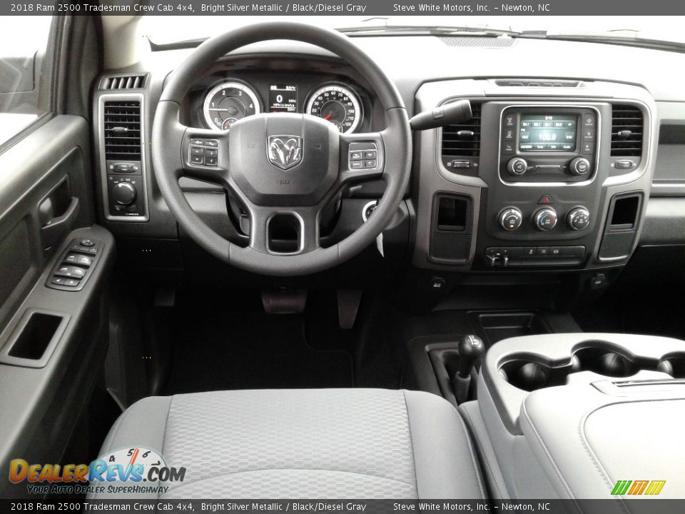 2018 Ram 2500 Tradesman Crew Cab 4x4 Bright Silver Metallic / Black/Diesel Gray Photo #24