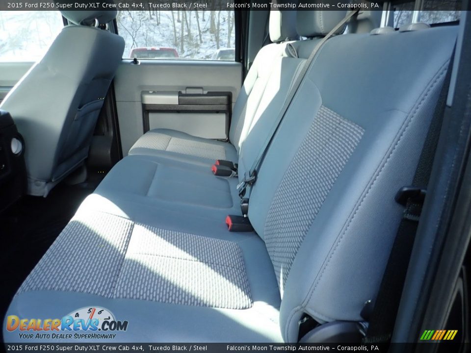 2015 Ford F250 Super Duty XLT Crew Cab 4x4 Tuxedo Black / Steel Photo #16