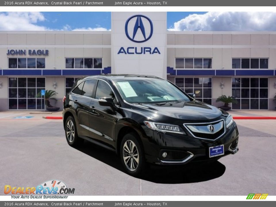 2016 Acura RDX Advance Crystal Black Pearl / Parchment Photo #1