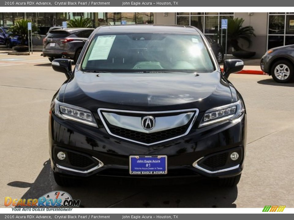2016 Acura RDX Advance Crystal Black Pearl / Parchment Photo #2