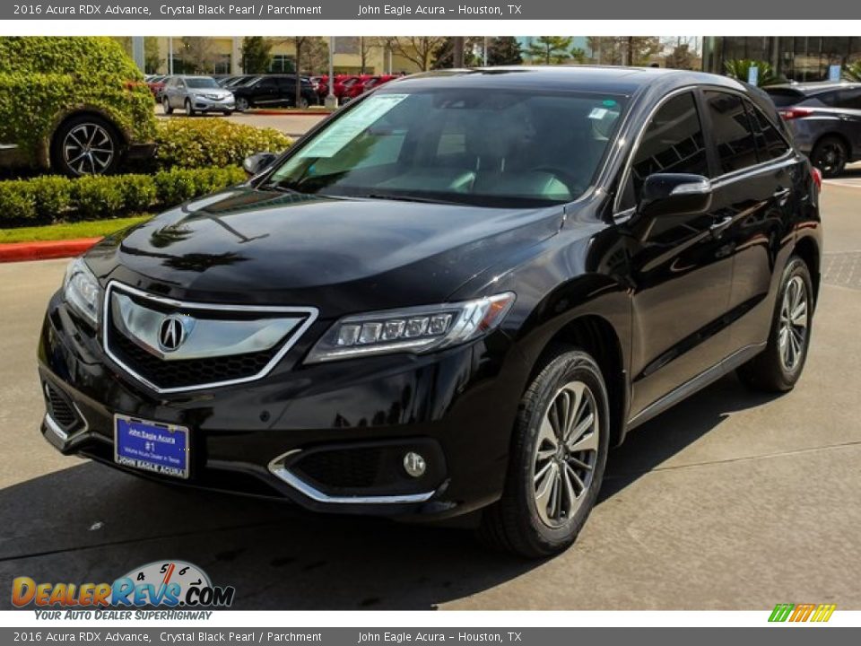 2016 Acura RDX Advance Crystal Black Pearl / Parchment Photo #3